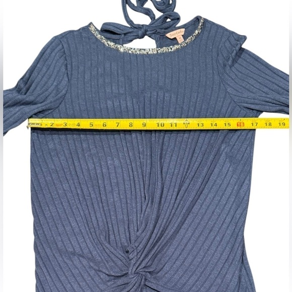 Juicy Couture Winter Shine Sweater Blue Women’s Size Medium - Picture 5 of 9